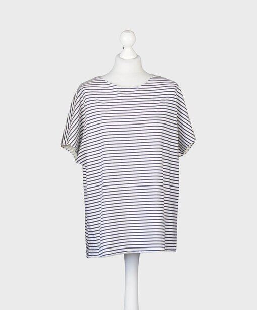 Gestreiftes Shirt “MAYLA” creme/navy (BA14)