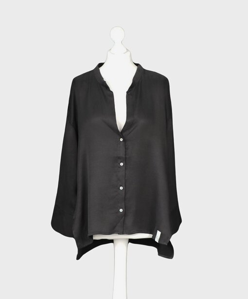 Fließende Bluse “IKEN” black (CC17)