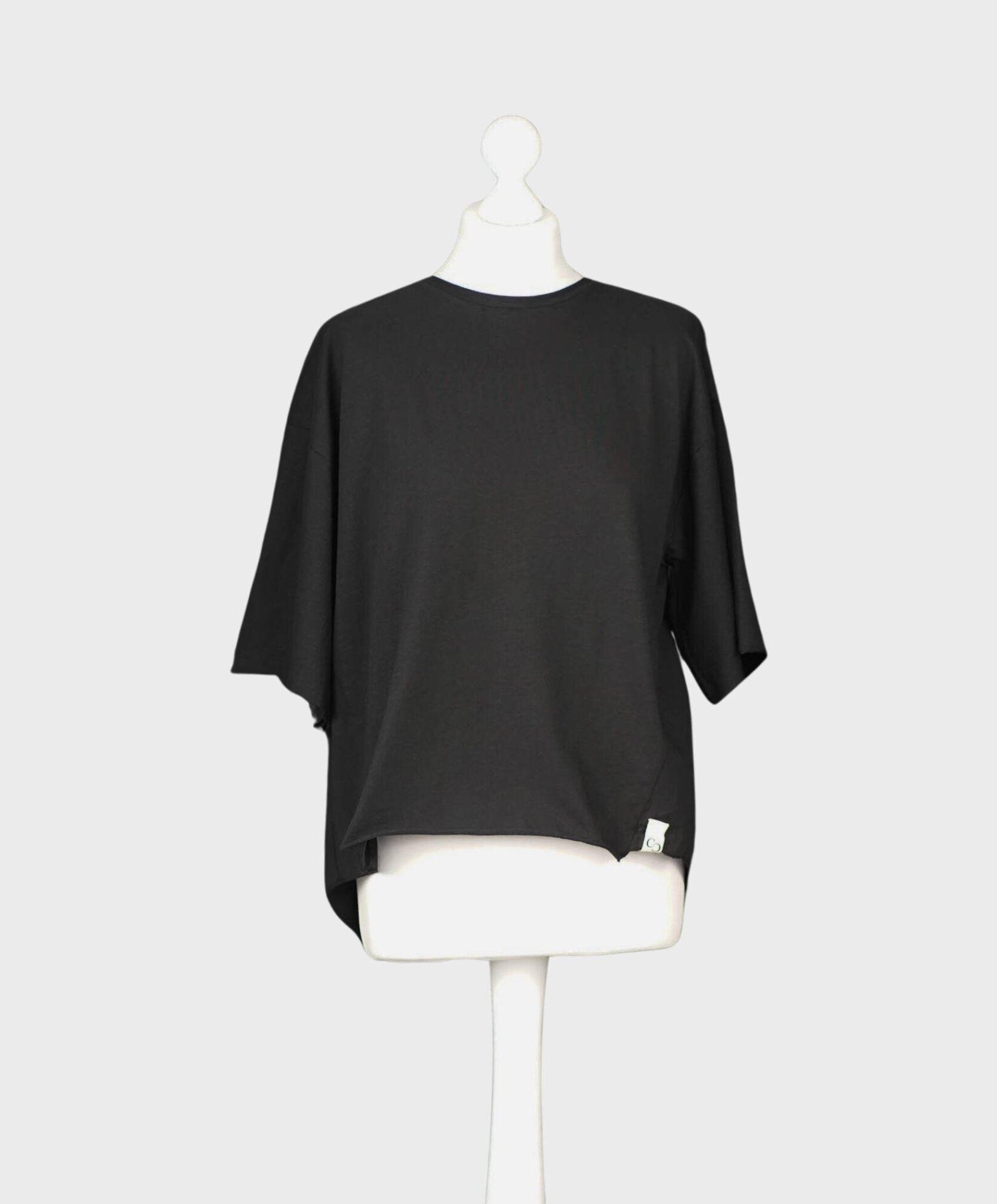 Material Mix Shirt “NOELANI” black (CC37)