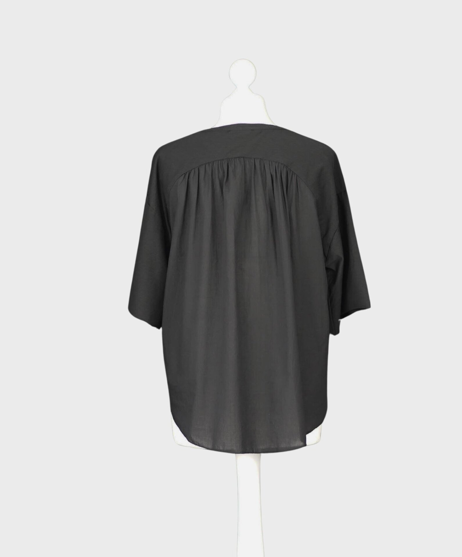 Material Mix Shirt “NOELANI” black (CC37)