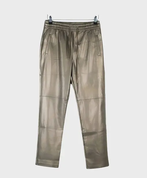 Lederimitat Hose “NINA” bronze (H04)