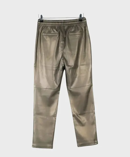 Lederimitat Hose “NINA” bronze (H04)