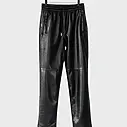 Lederimitat Hose “NINA” schwarz (H04)