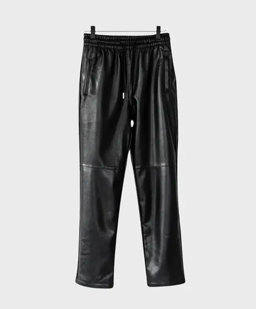 Lederimitat Hose “NINA” schwarz (H04)