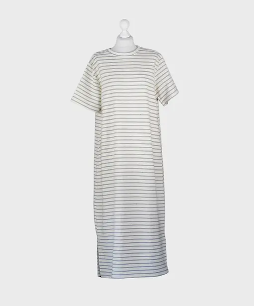 Streifenkleid “MAGGIE” grau/creme (GW78)