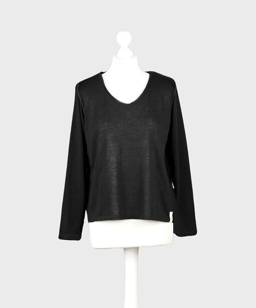 Feines Langarmshirt “NIAN” black (CC08)