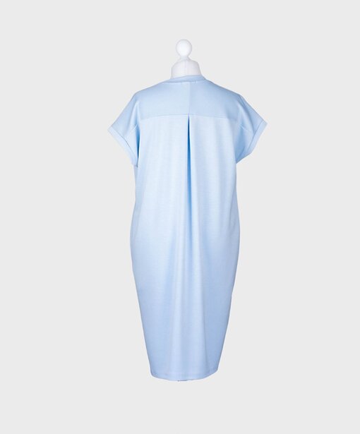 Softes Midikleid “AMIRA” hellblau (GW48)