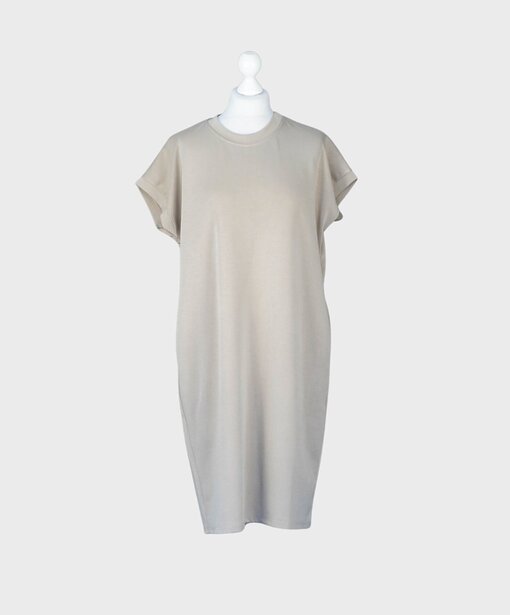 Softes Midikleid “AMIRA” taupe (GW48)