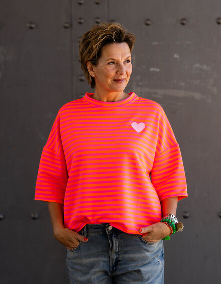 FRAUENSACHE - Gestreifter Kurzarm Sweater "LIV" (GW25)