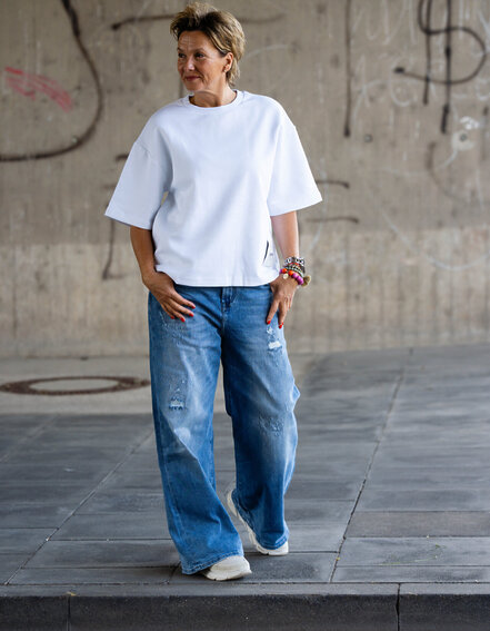 ELIAS RUMELIS - Jeans "KALEA" - middle blue (ER16)