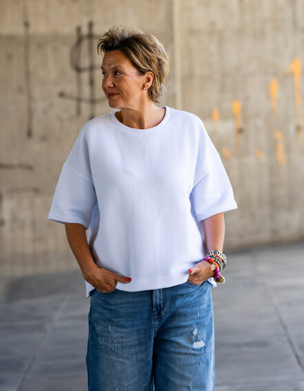 SENSES. THE LABEL - Kurzarm Sweater "MONIKA" (SE16)