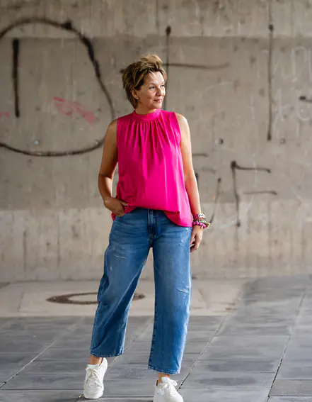 ELIAS RUMELIS - Jeans "YOANA" - steel blue (ER28)