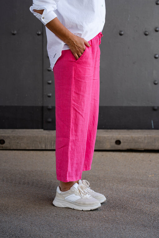Pique Bluse “ANIKE” (10D74) / Leinen Culotte Hose “MERLE” (H11)