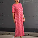 Streifenkleid “MAGGIE” rosa/rot (GW78)
