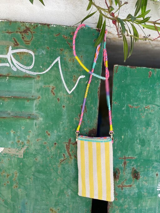 Farbenfrohe Handytasche “STRIPE PINK” (NOI14)