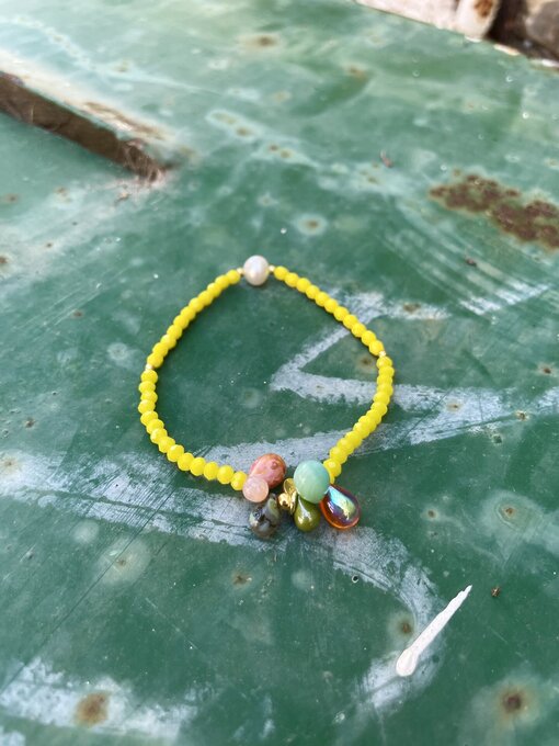 Perlenarmband “MALA SINGLE 6DROPS LEMON TWIST” (SSK05)