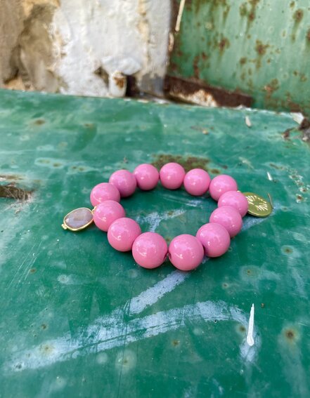 SCHMÜCKSTÜCK – Perlenarmband "PINK SHAKE" (SSK01)