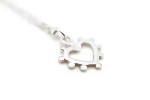 “FINE JEWELRY DOTTED HEARTS” silber (SSK143)