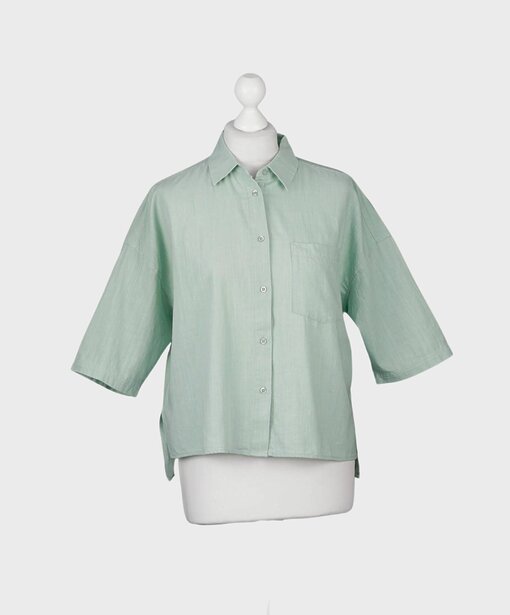 Sommer Bluse “DEMY” pastel lime (SE13)
