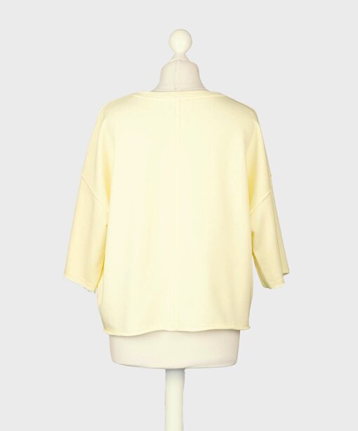 Kurzarm Sweater “NOOR” gelb (GW26)