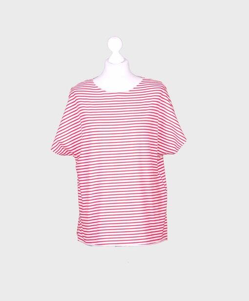 Gestreiftes Shirt “MAYLA” rosa/rot (BA14)