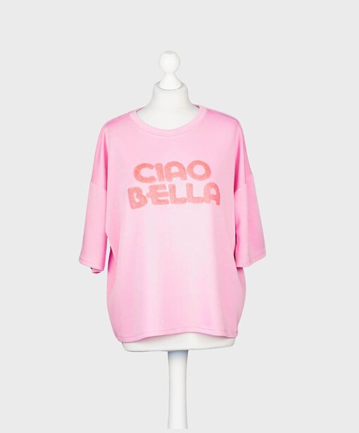 Softes Shirt “CIOA BELLA” rosa (GW14)