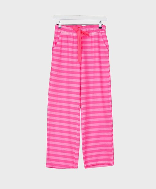 Trendige Streifenhose “FRAUKE” neon pink/rosa (H10)