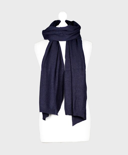 Feinstrickschal “MONA” dunkelblau (AS02)