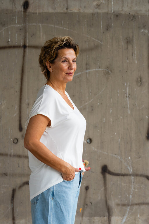 Softes Shirt “JOANNA” wollweiß (BA44)
