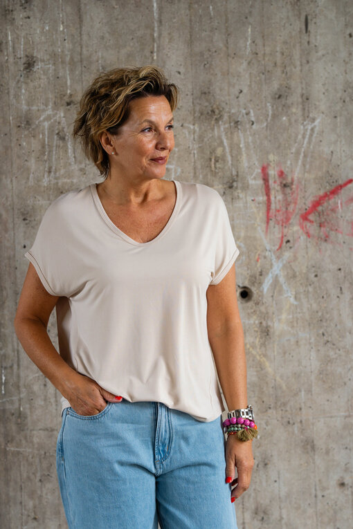 Softes Shirt “JOANNA” beige (BA44)