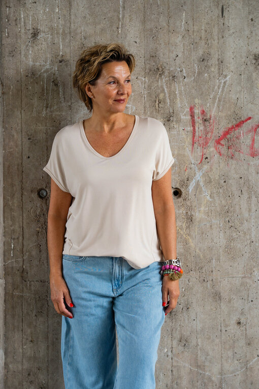 Softes Shirt “JOANNA” beige (BA44)