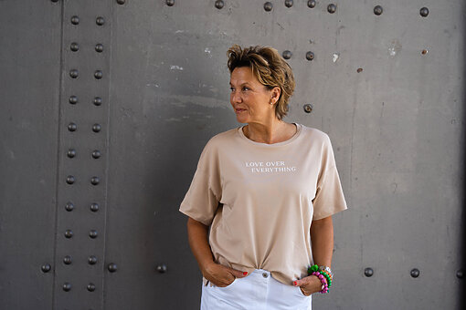 Lockeres Shirt “INARA” bleached sand (SE02)