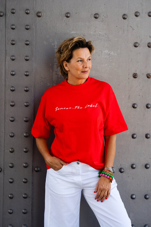 Oversized Shirt “TECLA” spicy red (SE30)