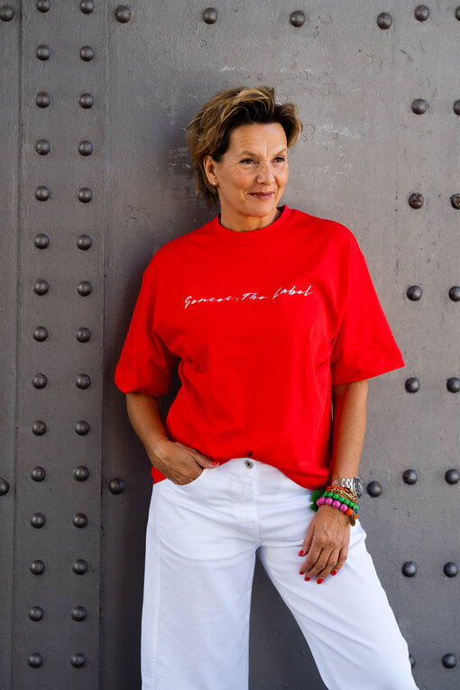 Oversized Shirt “TECLA” spicy red (SE30)