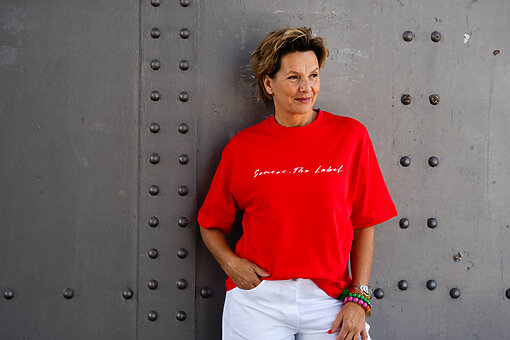 Oversized Shirt “TECLA” spicy red (SE30)