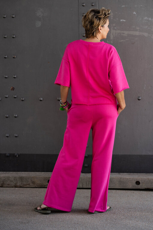 Coole Sweathose “ELIANA” pink (GW240) / Kurzarm Sweater “NOOR” (GW26)