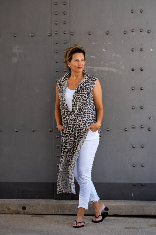 Tunika Kleid “SANA” leo/beige (GW53) / Hose “SERENA” (H38) /Top “GRETA” (BA33)