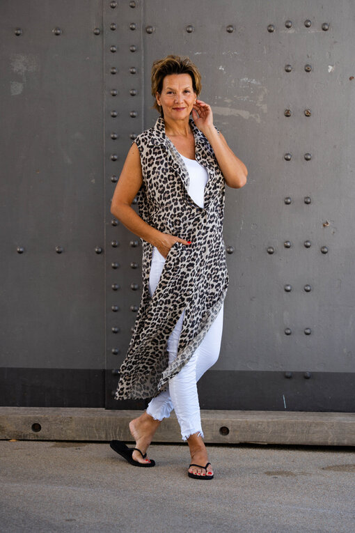 Tunika Kleid “SANA” leo/beige (GW53) / Hose “SERENA” (H38) /Top “GRETA” (BA33)