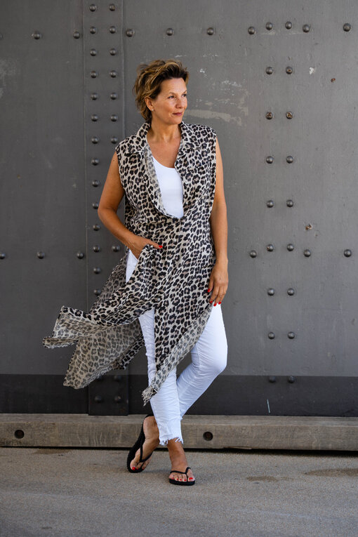 Tunika Kleid “SANA” leo/beige (GW53) / Hose “SERENA” (H38) /Top “GRETA” (BA33)