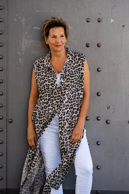 Tunika Kleid “SANA” leo/beige (GW53) / Hose “SERENA” (H38) /Top “GRETA” (BA33)
