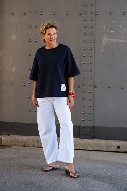 Sommer Sweater “ANTJE” night navy (SE12) / Sommer Hose “OLYMPIA” (H24)