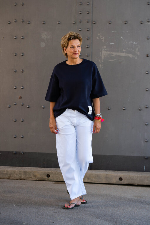 Sommer Sweater “ANTJE” night navy (SE12) / Sommer Hose “OLYMPIA” (H24)