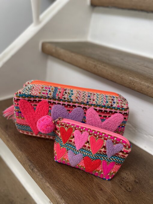Kleine Tasche “3 HEARTS” (NOI29) /Kleines Täschchen “8 HEARTS” (NOI30)