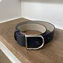 Ledergürtel ohne Schließe atlantic blue (UJ01)/ Gürtelschließen CIRCUS GOLD (UJ02)