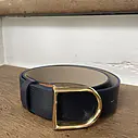 Ledergürtel ohne Schließe atlantic blue (UJ01) / Gürtelschließen CIRCUS GOLD (UJ02)