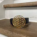 Gürtelschließen Lebensblume gold (UJ02)