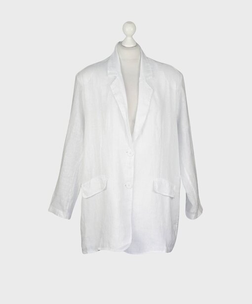 Oversized Leinenblazer “VIOLA” weiß (GW62)