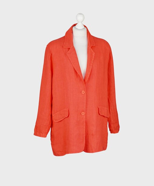Oversized Leinenblazer “VIOLA” orange (GW62)