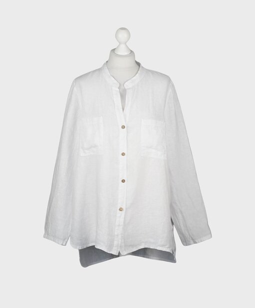 Leinenbluse “SABALENA” weiß (GW74)