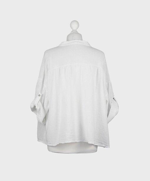Lockere Sommerbluse “RAQUEL” weiß (GW86)